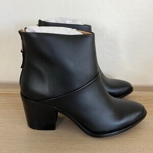 Nisolo Dari Commuter Leather Ankle Boot Black Size 8.5 NIB